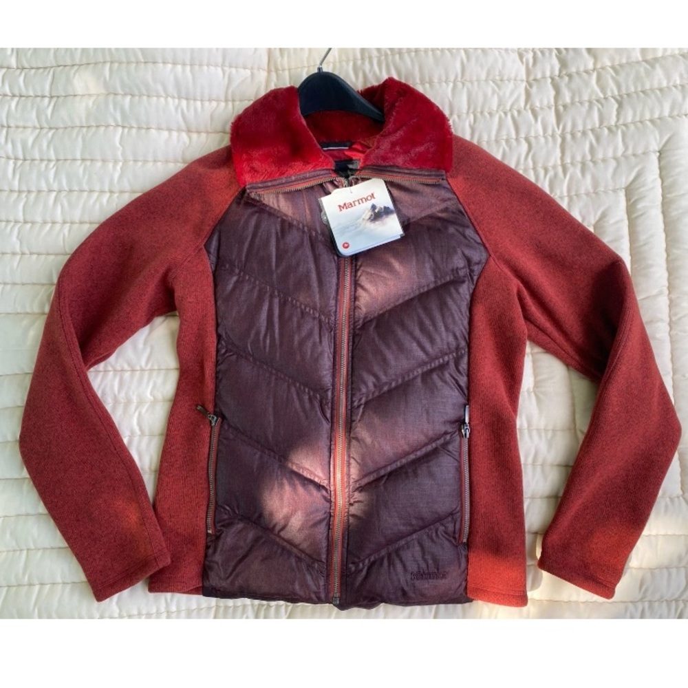 Marmot Women’s Thea Jacket Dark Crimson Size L –NWT Lightweight Insulated Hybrid